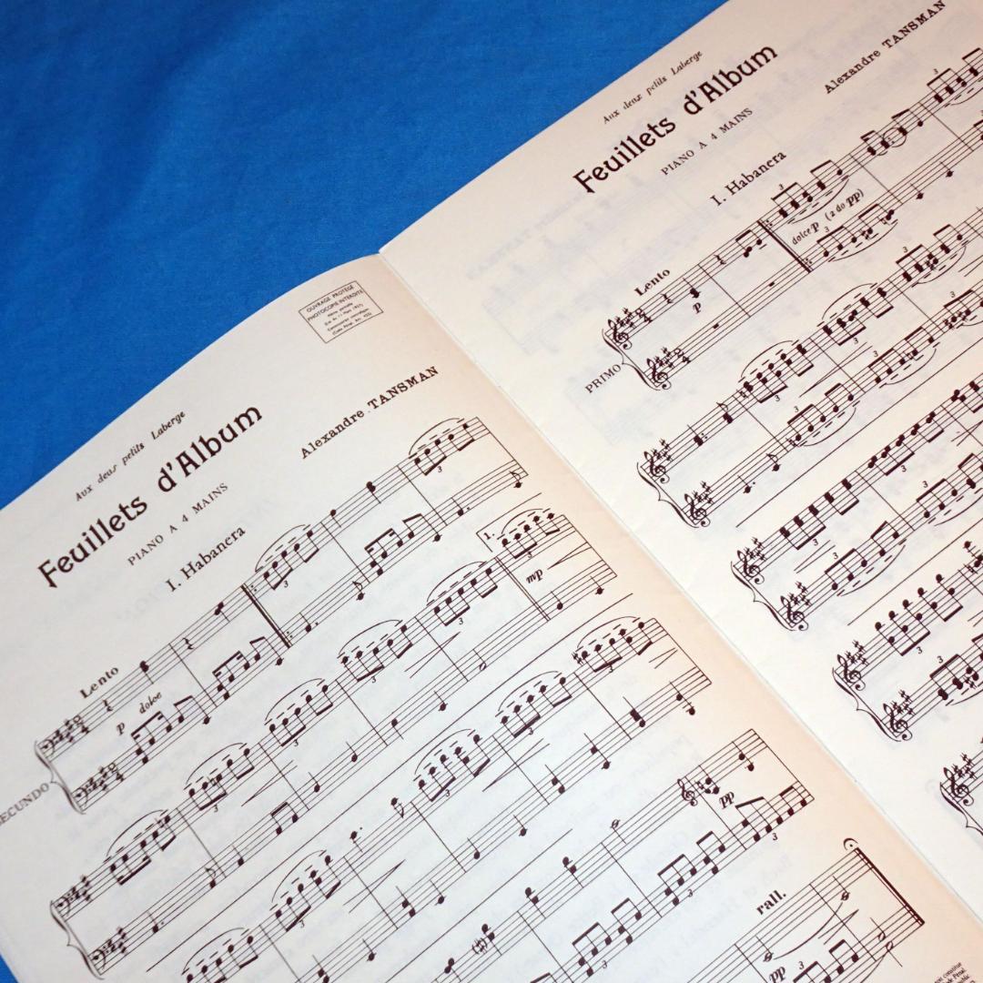 【ピアノ連弾】タンスマン「ピアノを弾く若者たち」全４巻