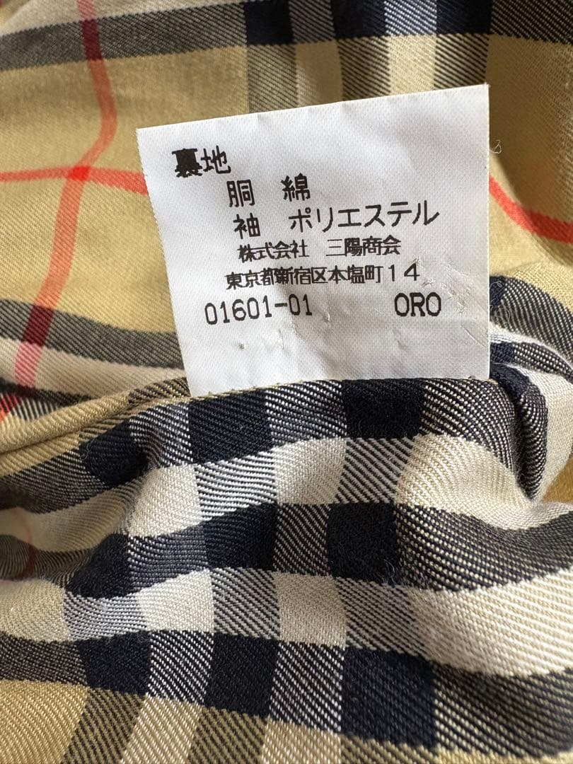 Burberrys ブラック トレンチコート　ノバチェック 9AR