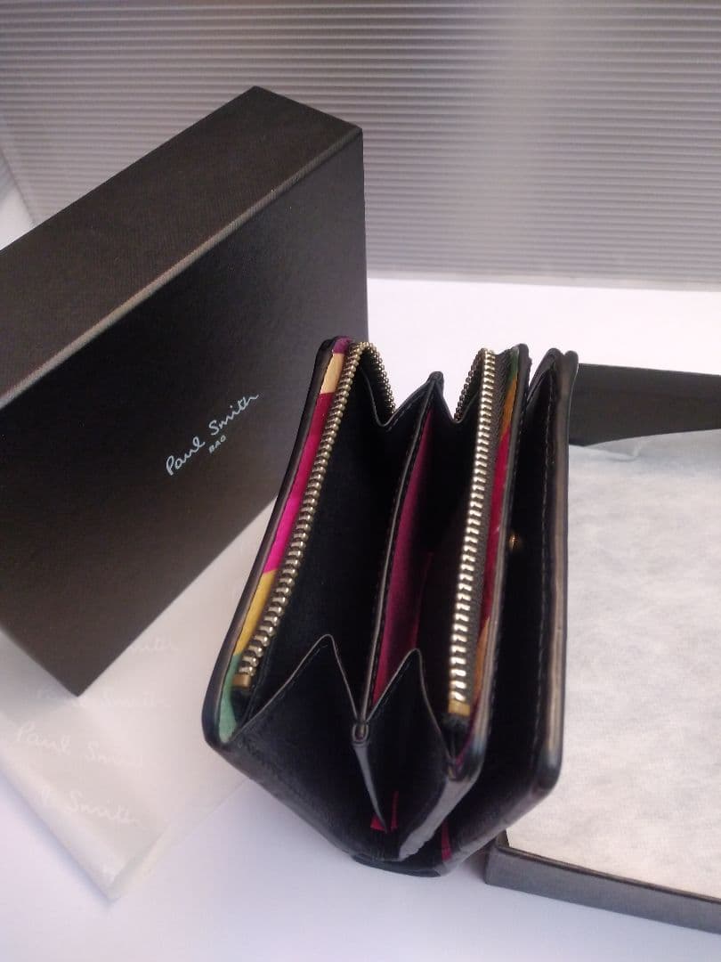 【美品】Paul Smith ブラック 二つ折り財布