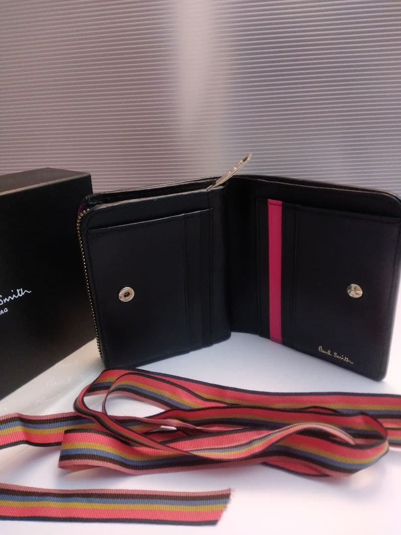 【美品】Paul Smith ブラック 二つ折り財布