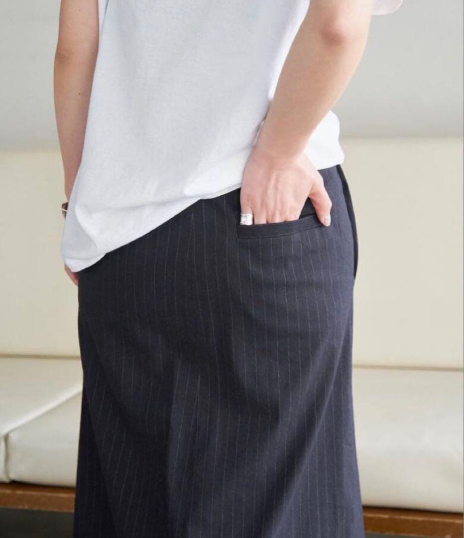 【美品】スピックアンドスパン　麻マキシスカート サイズ36