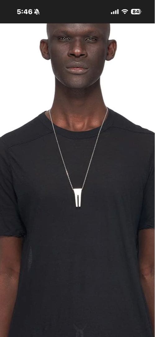オープントランクチャーム ネックレス リックオウエンス rickowens