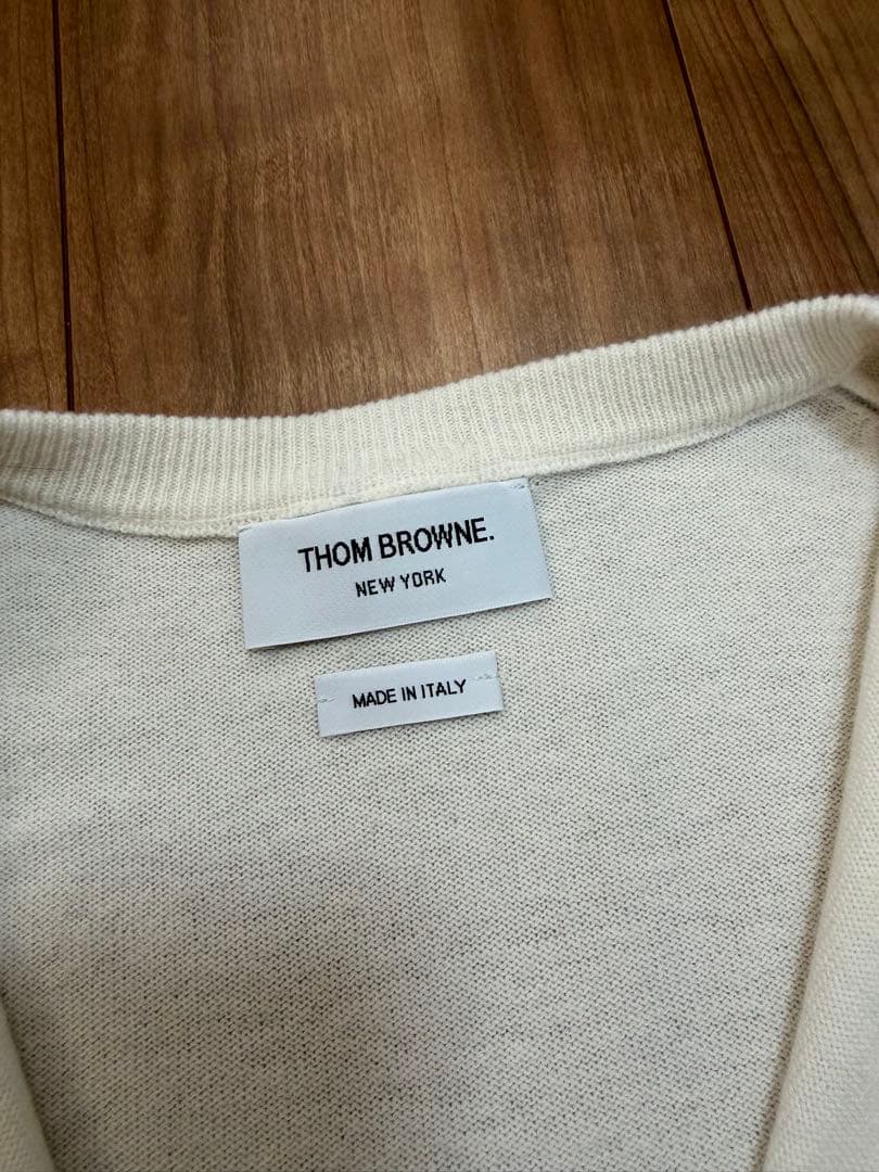 THOM BROWNE トムブラウン 4bar クルーネック カーディガン