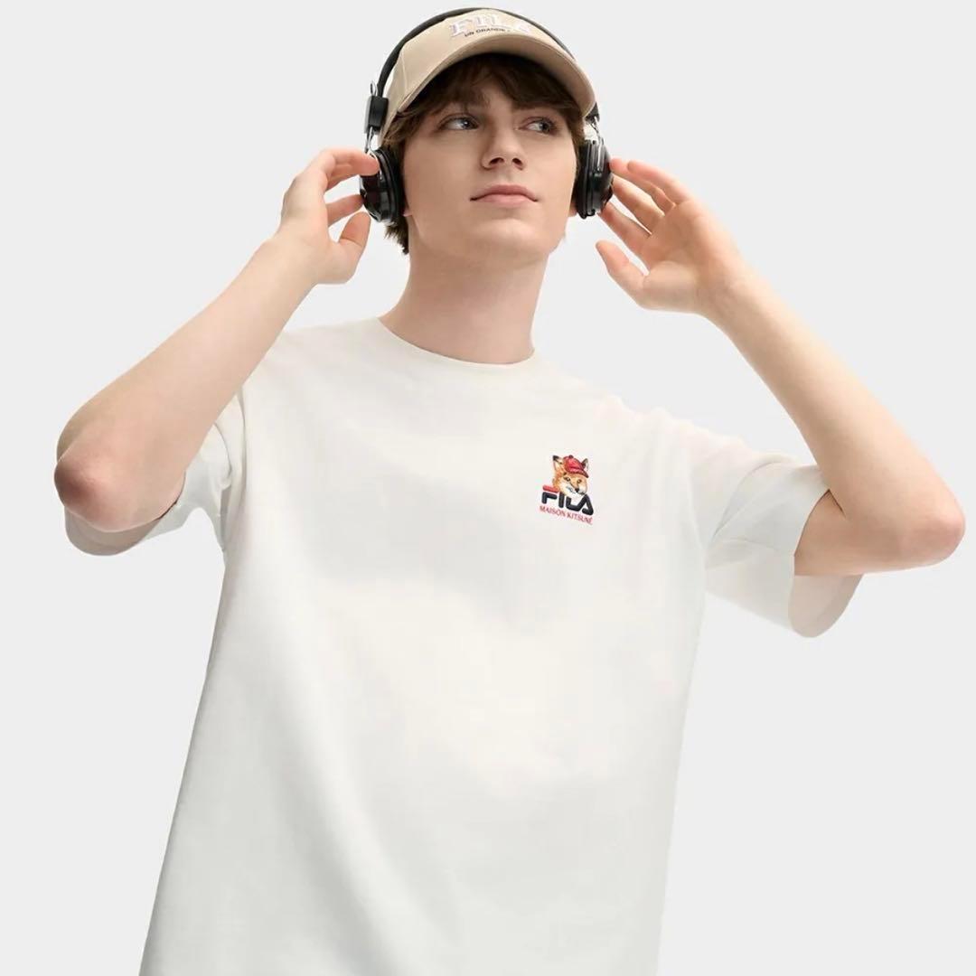 【日本未発売】 メゾンキツネ フィラ コラボTシャツ MAISONKITSUNE