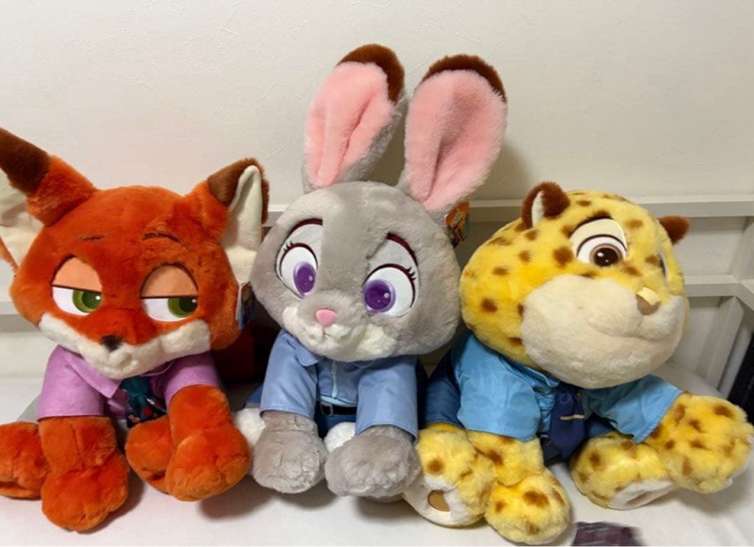 Disney ズートピア ぬいぐるみ ニック 50cm コストコ　ブランケット