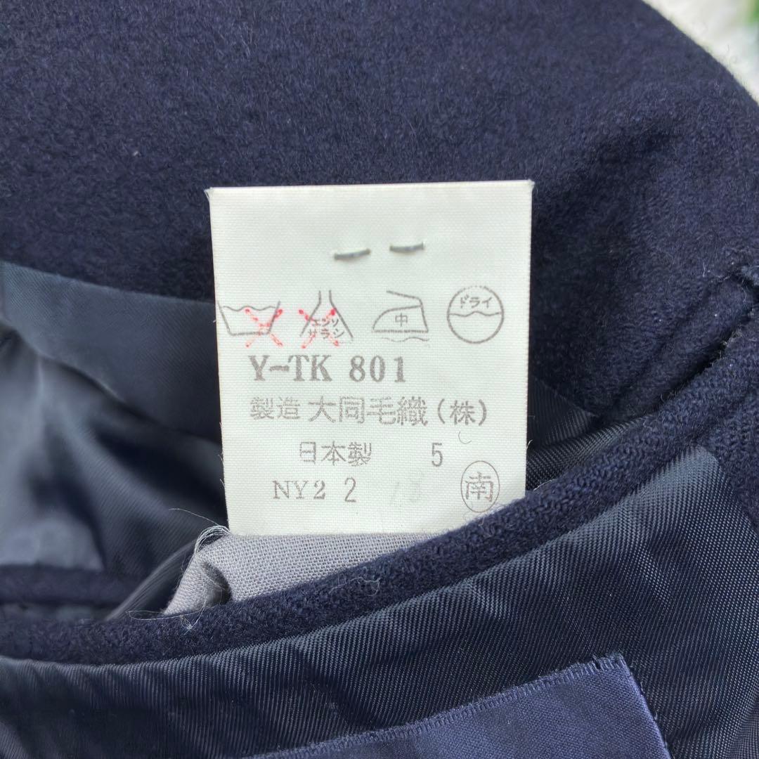 美品　ニューヨーカー　ウールフランネル　紺ブレザー　金ボタン　A5
