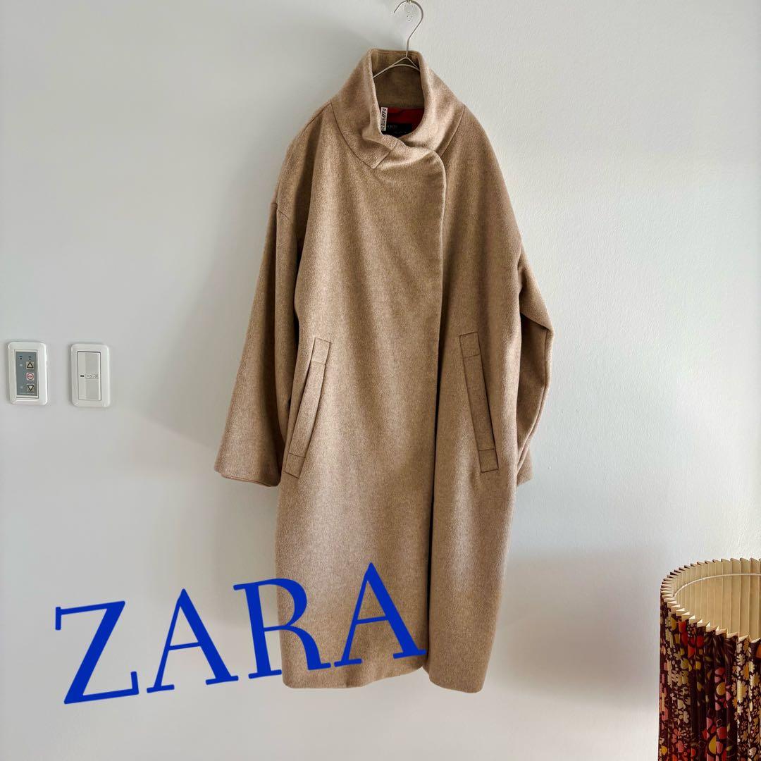 ★ZARA★ デザインベージュロングコート