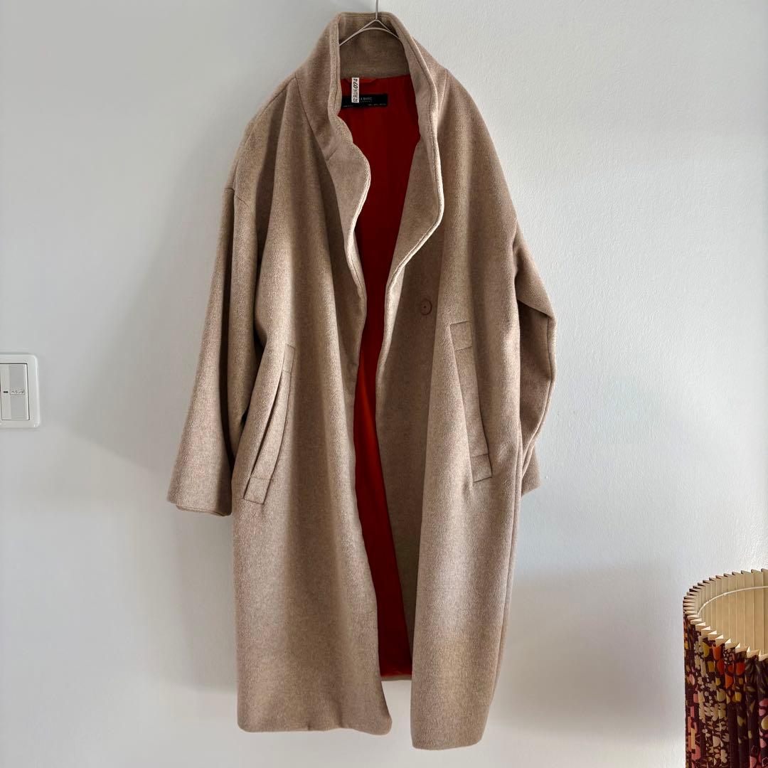 ★ZARA★ デザインベージュロングコート