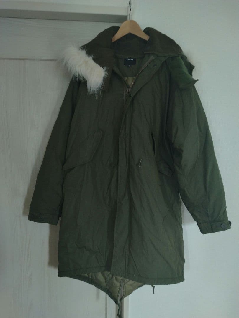 BEAMS M-65タイプモッズコート Mサイズ オリーブ