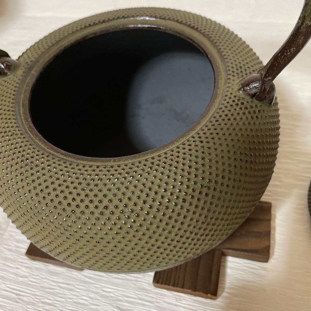 ミナミ品【未使用品】岩鋳 Iwachu 鉄瓶姥口アラレNo.15 うす茶