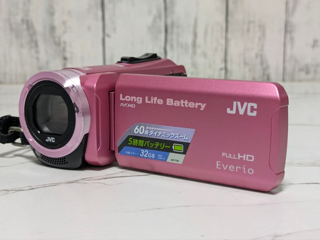 JVC　GZ-F100　ピンク