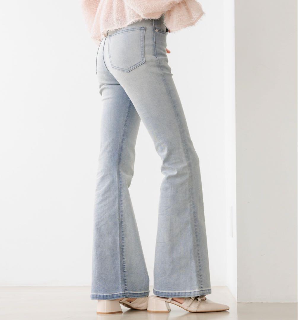 ヘザー 試着のみ 美品 HeatherISKOフレアデニムパンツ　575793