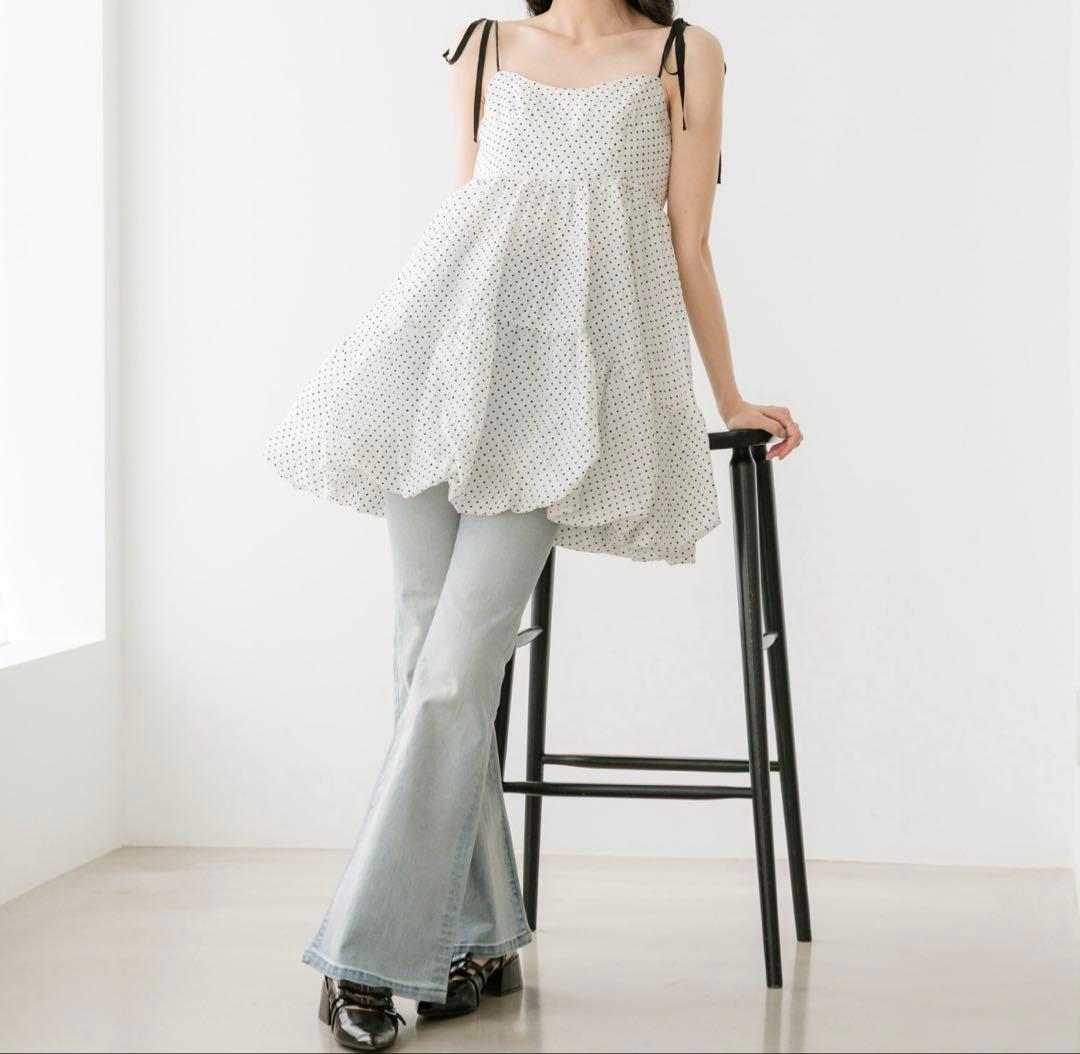 ヘザー 試着のみ 美品 HeatherISKOフレアデニムパンツ　575793