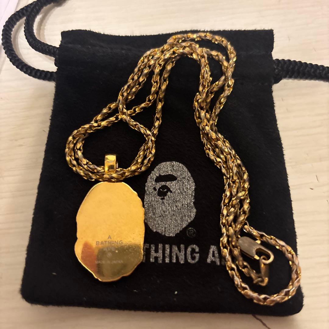 A BATHING APE ネックレス 金メッキ