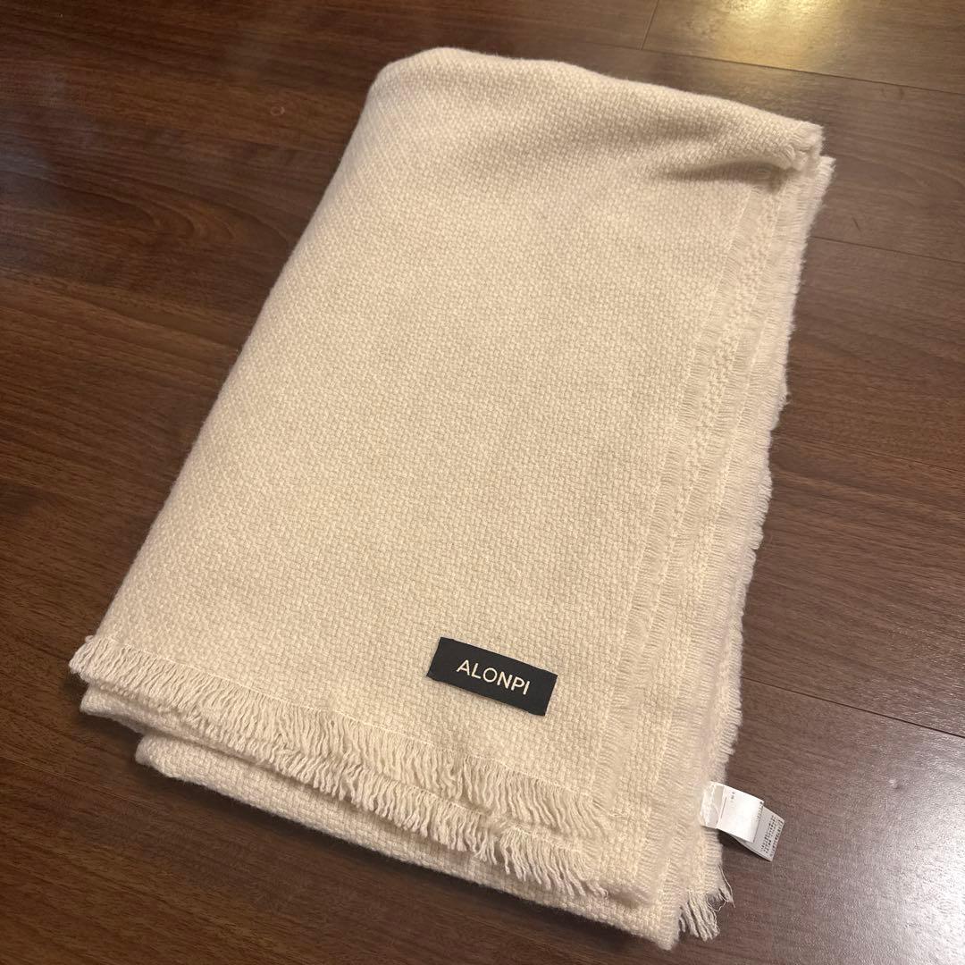 ALONPI アロンピ カシミヤストール ベージュ