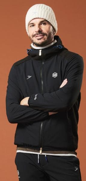 【新品】トヴホ tovho メンズ ゴルフバックフリースＪＫサイズ03BLACK