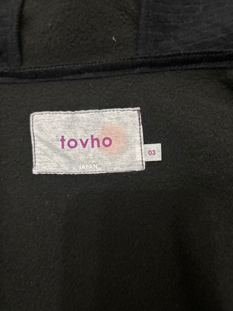 【新品】トヴホ tovho メンズ ゴルフバックフリースＪＫサイズ03BLACK