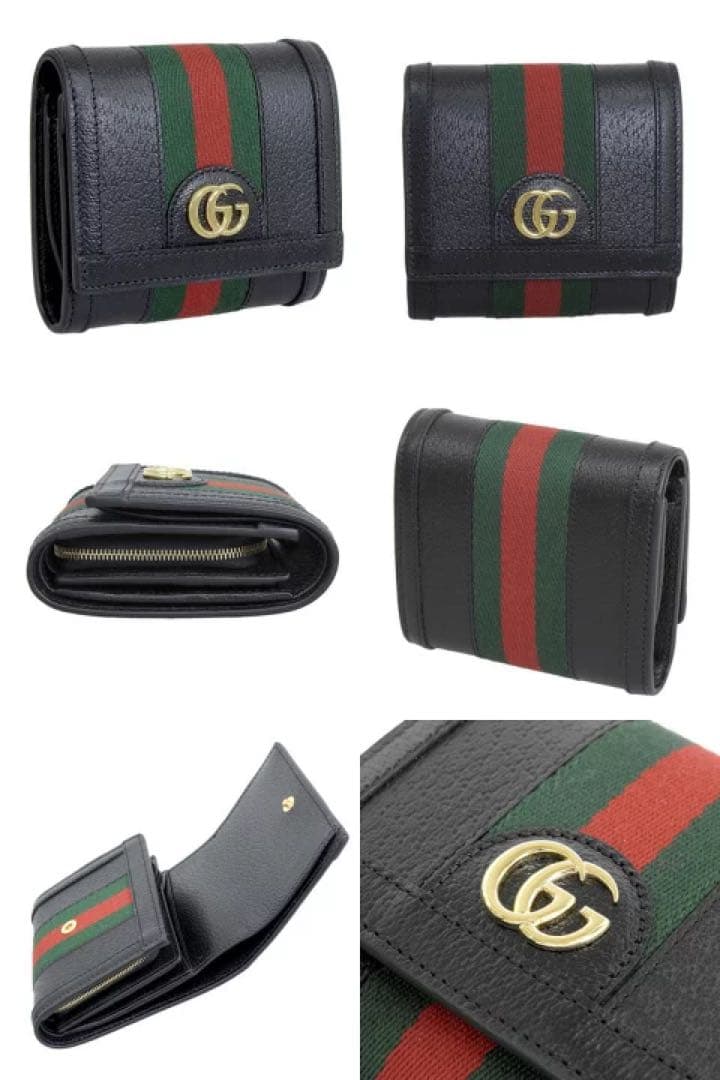 Gucci GGロゴ 二つ折り財布 ブラック