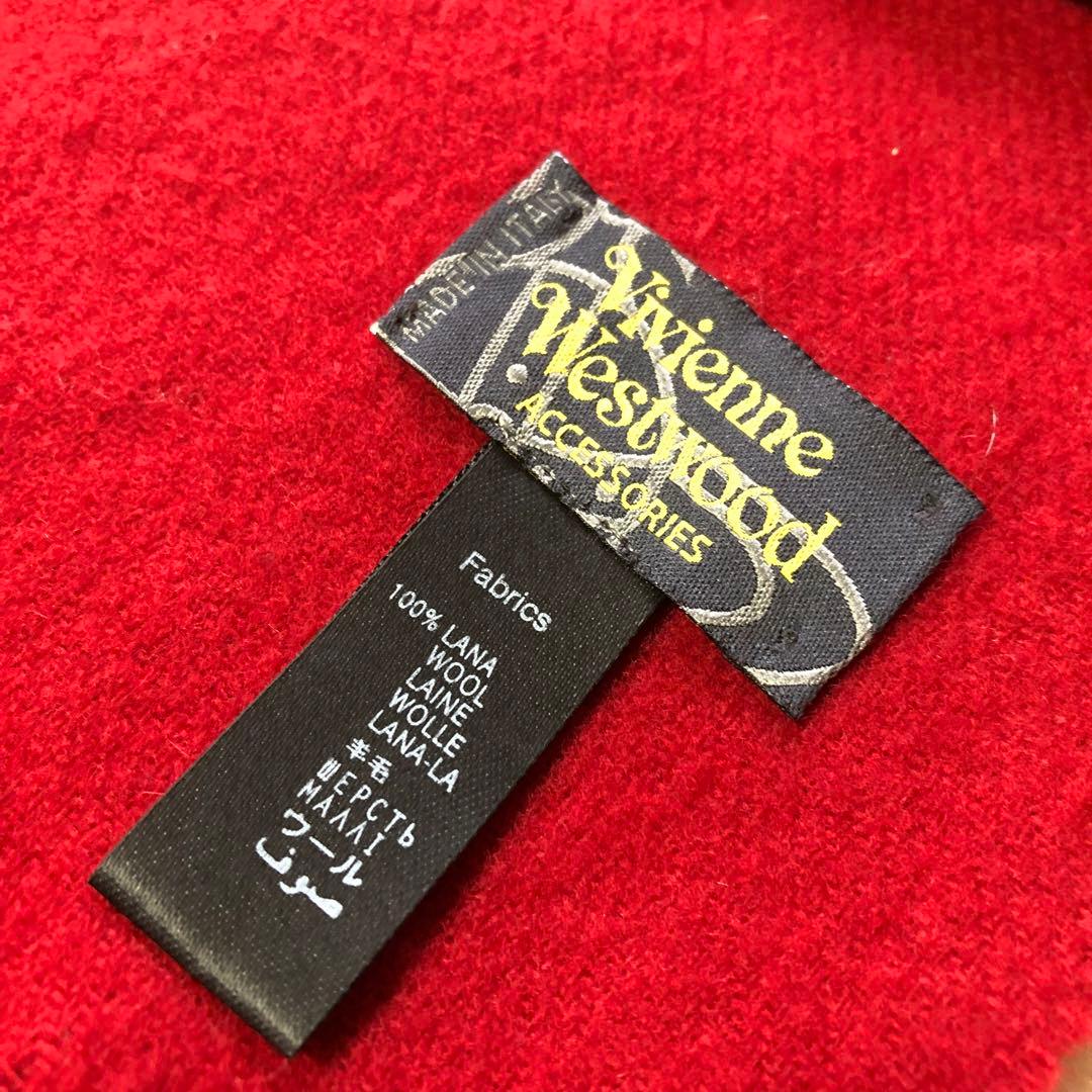 NICOLE　美品♡ ヴィヴィアンウエストウッド　マフラー　ウール　レッド