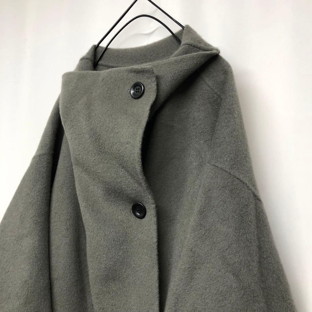 定価¥64,900 Rouge vif la cle 変形リバーコート　ウール