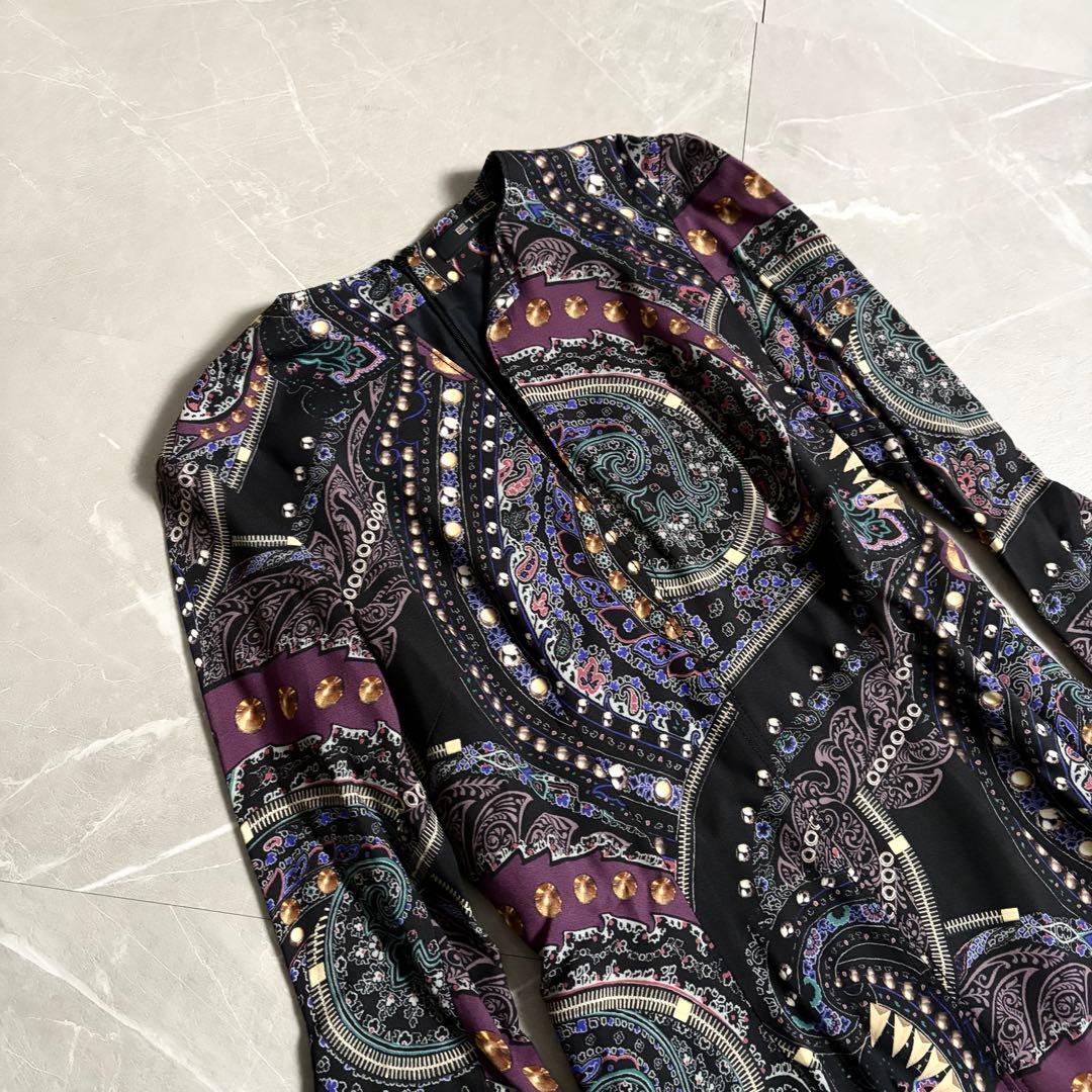 未使用　箱付き　ETRO エトロ　ワンピース　ペイズリー柄　総柄
