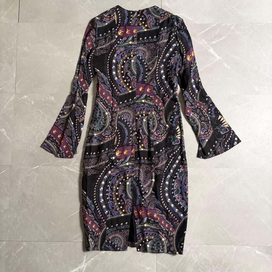 未使用　箱付き　ETRO エトロ　ワンピース　ペイズリー柄　総柄