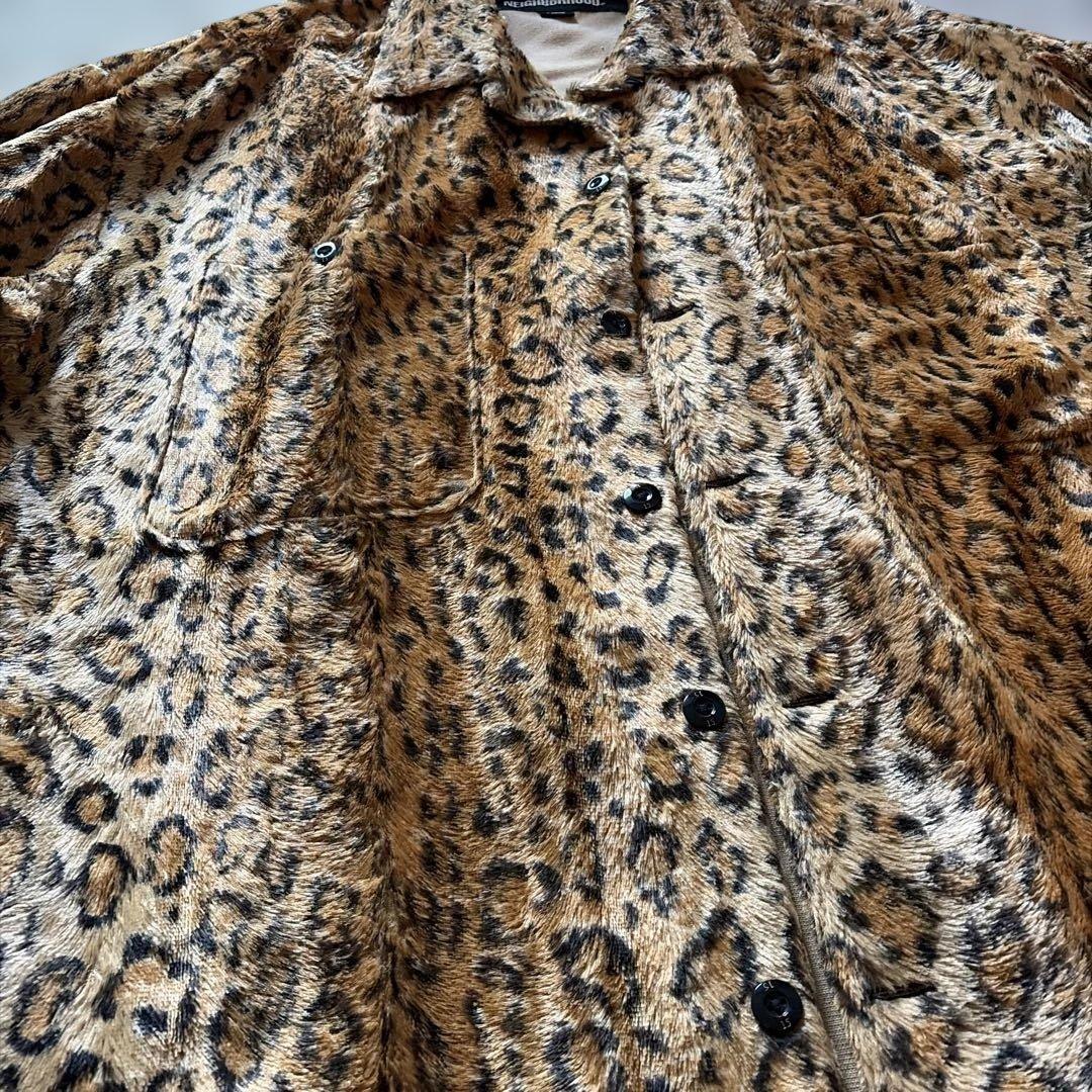 【超美品】NEIGHBORHOOD Fur Shirt LS \"Leopard\"