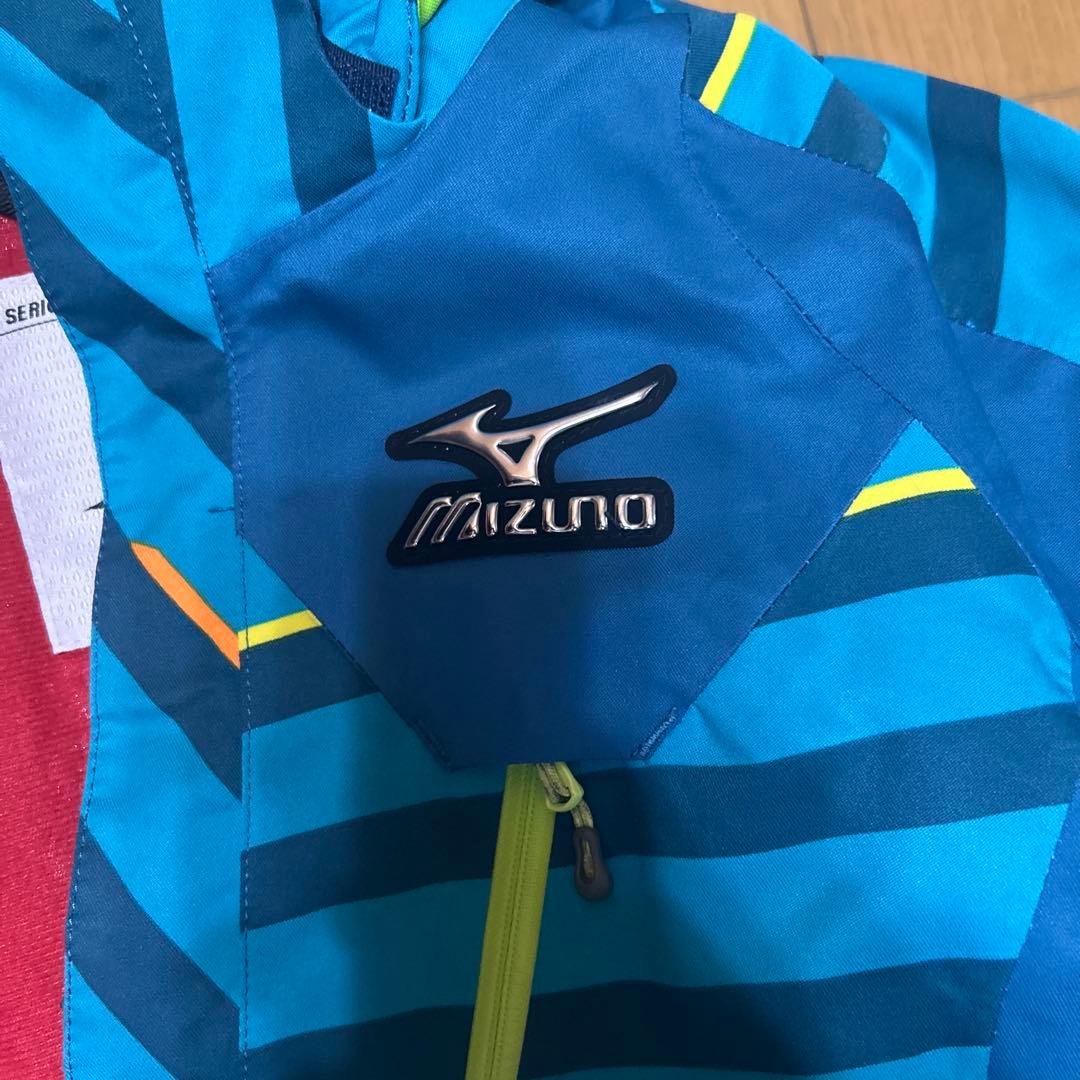 Mizuno スキーウェア 150サイズ 青/ストライプ