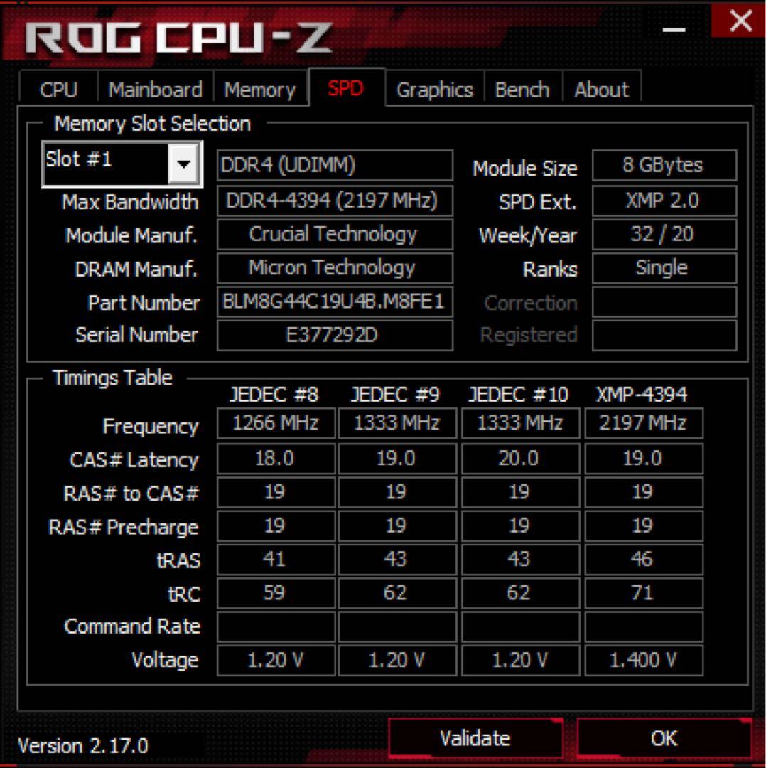 Crucial Ballistix Max DDR4-4400 合計32GB