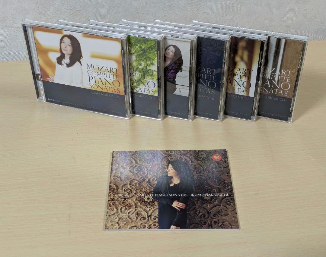 6CD BOX 帯あり　仲道郁代／モーツァルト：ピアノ・ソナタ全集