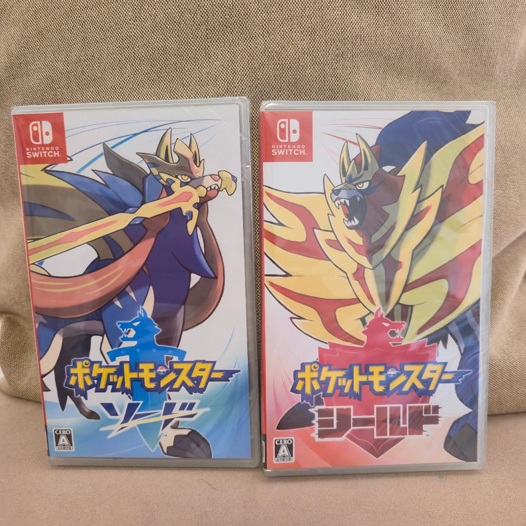 【ソフト未開封】ポケモン ソード シールド ダブルパック シュリンク付き