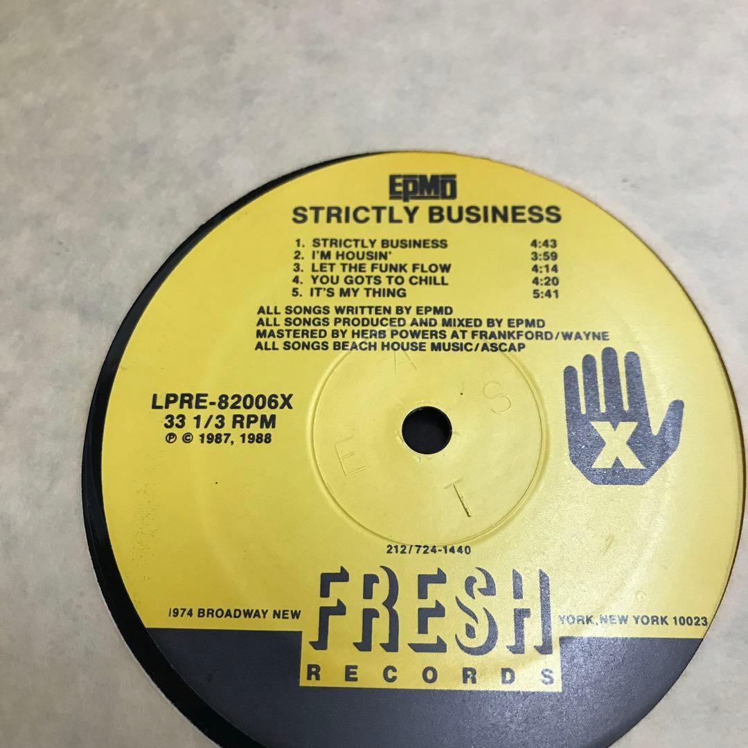 EPMD STRICTLY BUSINESS レコード