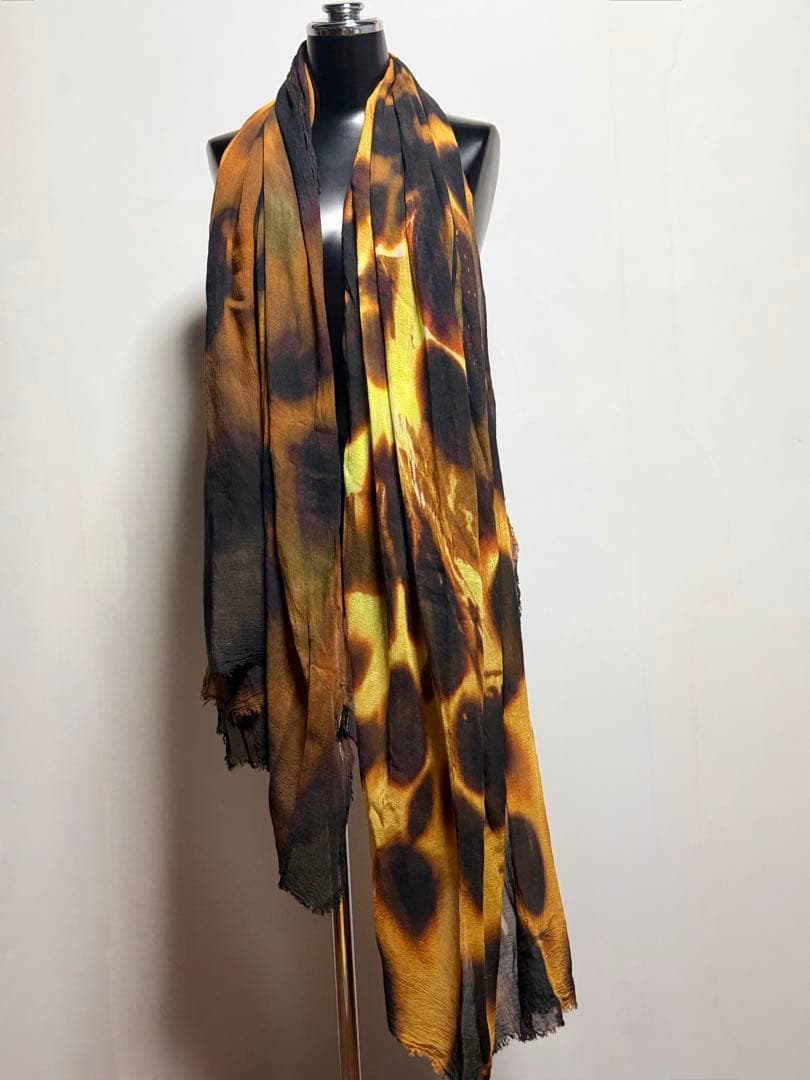 美品ifsixwasnine レオパード柄 ヒョウ柄 大判 ストール カシミア入
