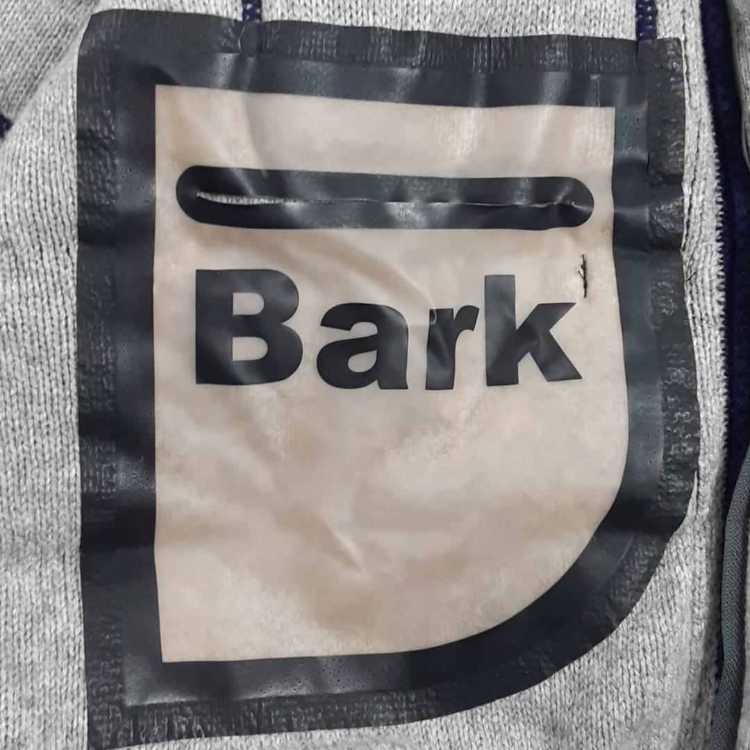 美品◎Bark バーク ニットダッフルコート ロングコート ネイビー ウール混