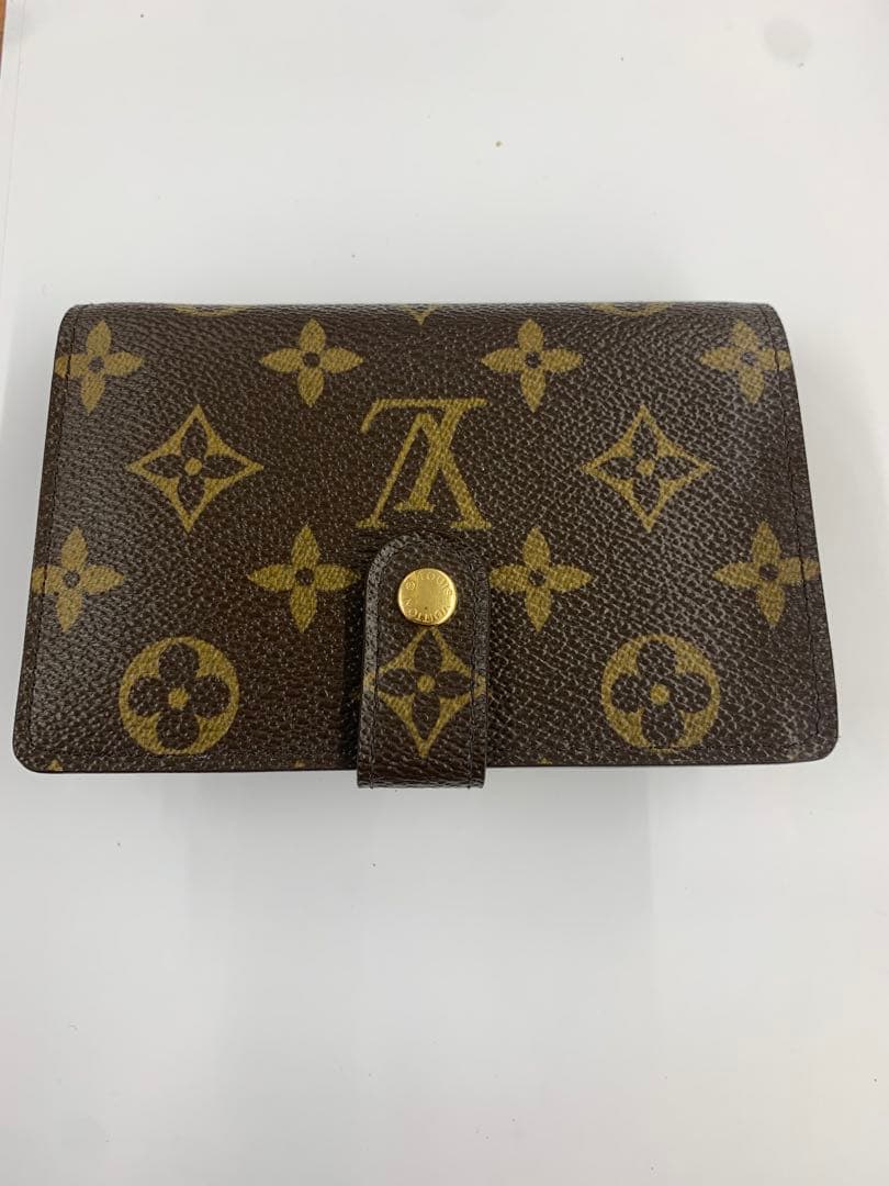 ルイヴィトン モノグラム 二つ折りがま口財布 ヴィエノワ　ポルトモネ