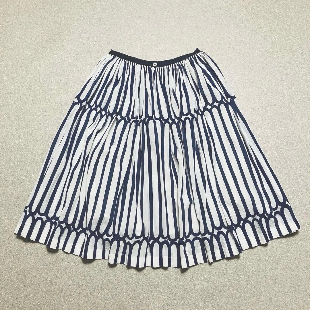 mina perhonen finger stripe スカート ミナペルホネン