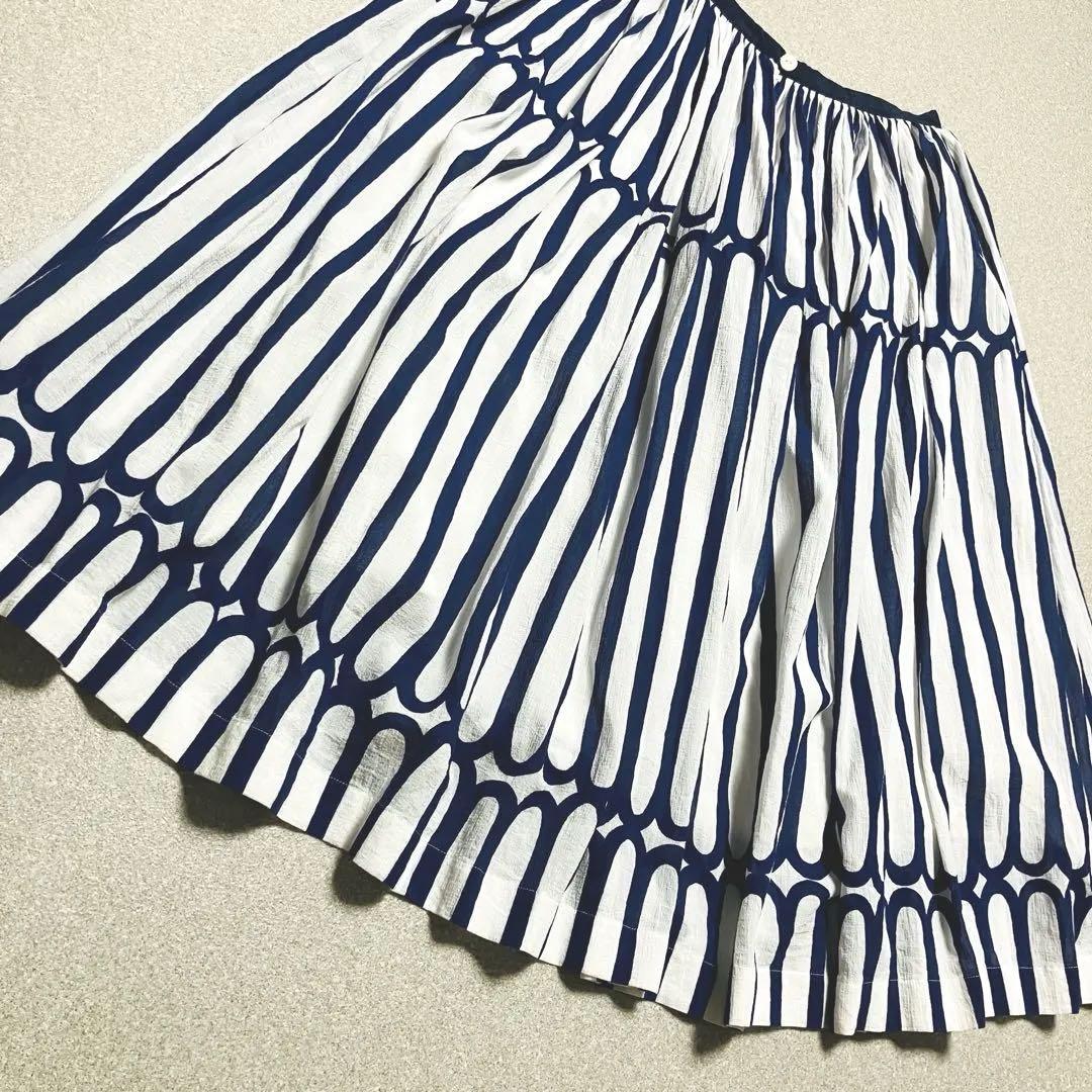 mina perhonen finger stripe スカート ミナペルホネン