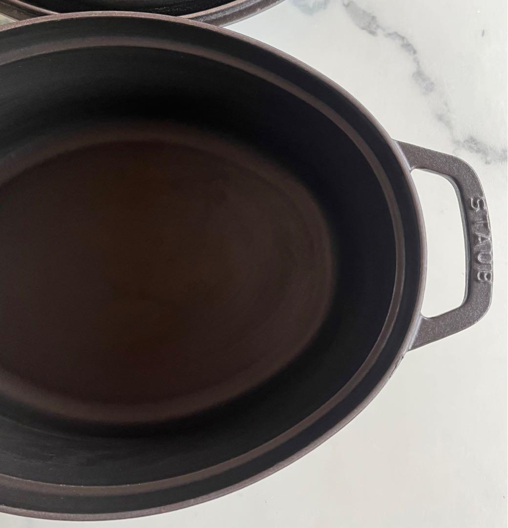 STAUB LA COCOTTE 黒 オーバル鍋　29cm ブラック
