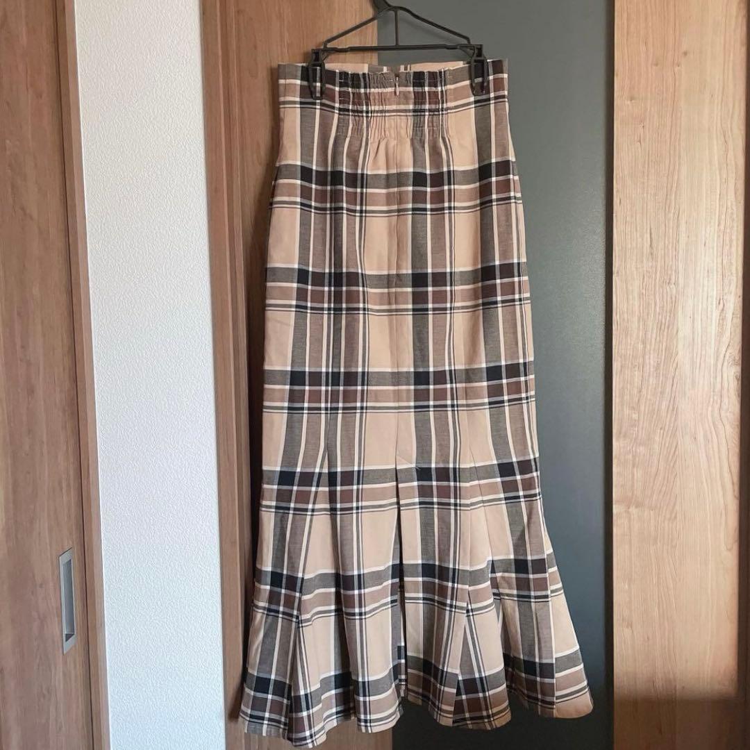 SNIDEL 美品♡ ハイウエストタイトヘムフレアチェックスカート サイズ0