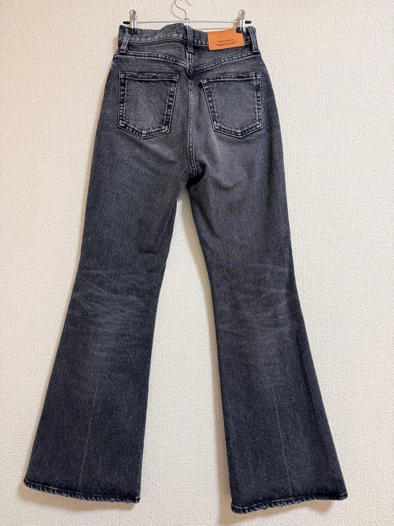 MOUSSY MVS BLACK FRARE ブラック24inch フレアデニム