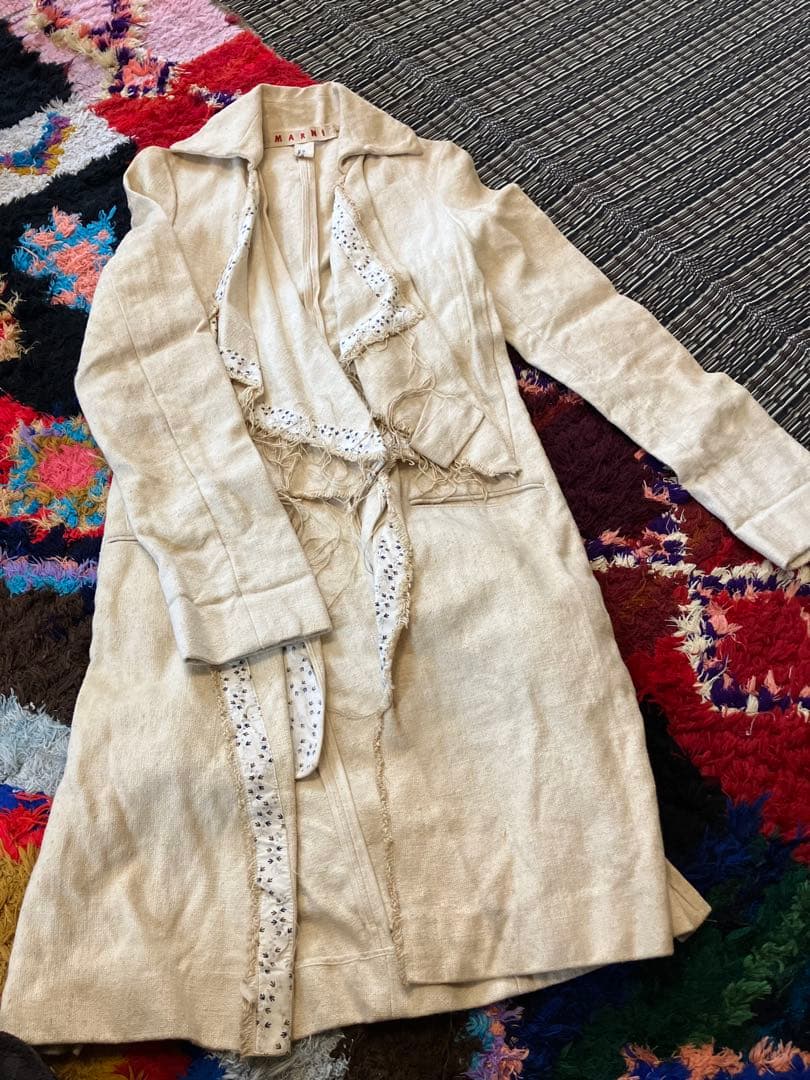 激レアMARNI✖️ COMME des GARCONSコラボ　コート クリーム色
