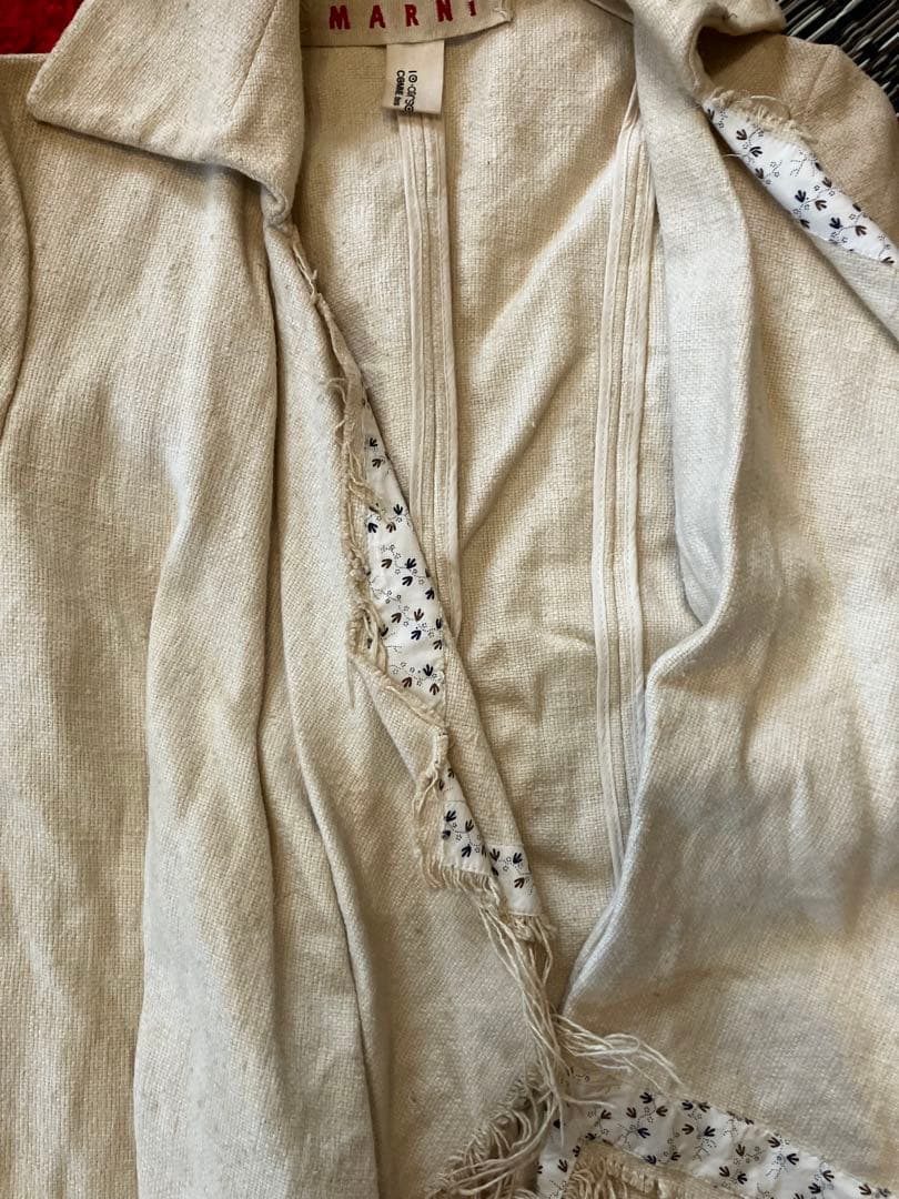 激レアMARNI✖️ COMME des GARCONSコラボ　コート クリーム色