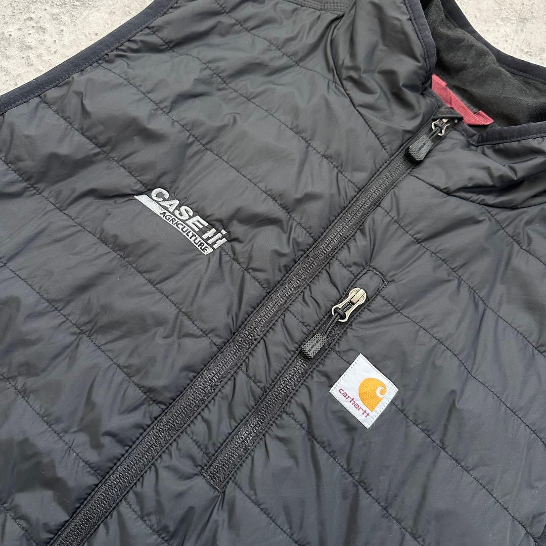 【Carhartt】カーハート（2XL）ギリアムベスト＊企業ロゴ＊中綿＊ナイロン