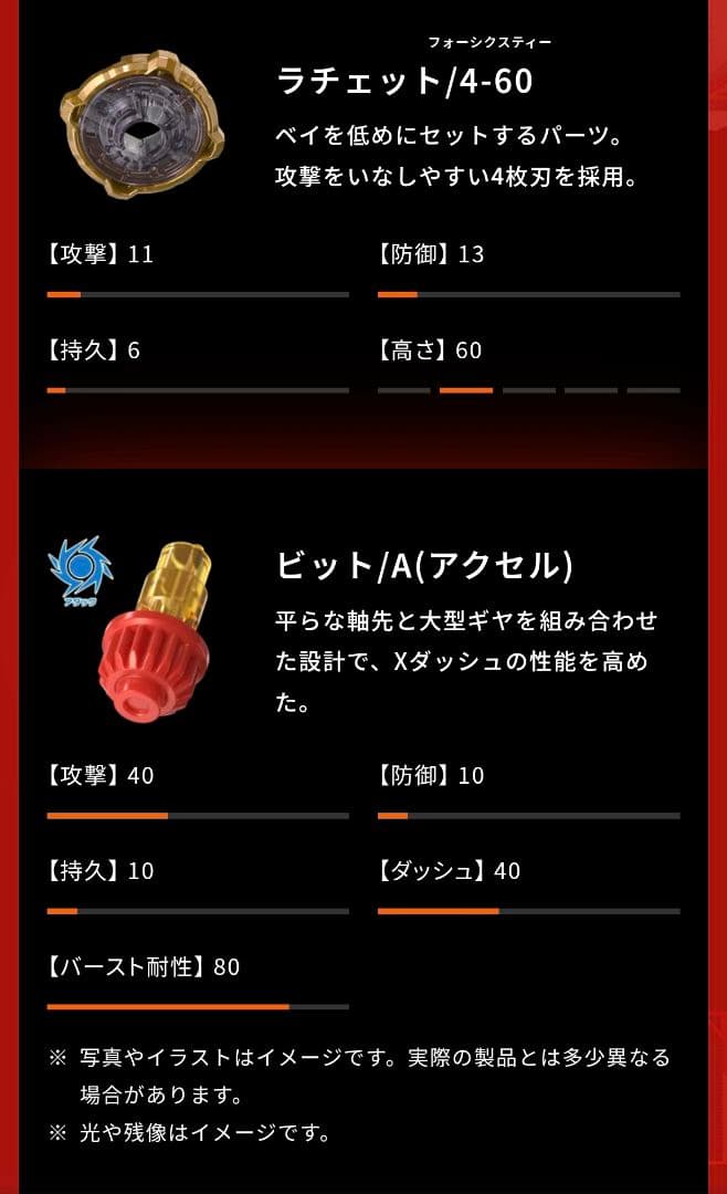レオンファング T4-60A レッドVer エボバトル ベイブレードx