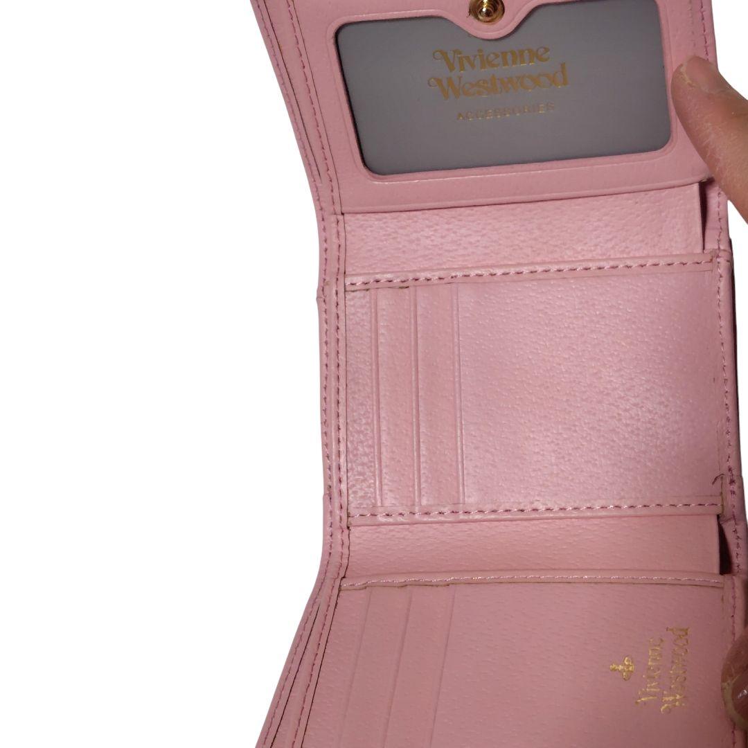 Vivienne Westwood 三つ折りがま口財布ピンク(新品未使用)