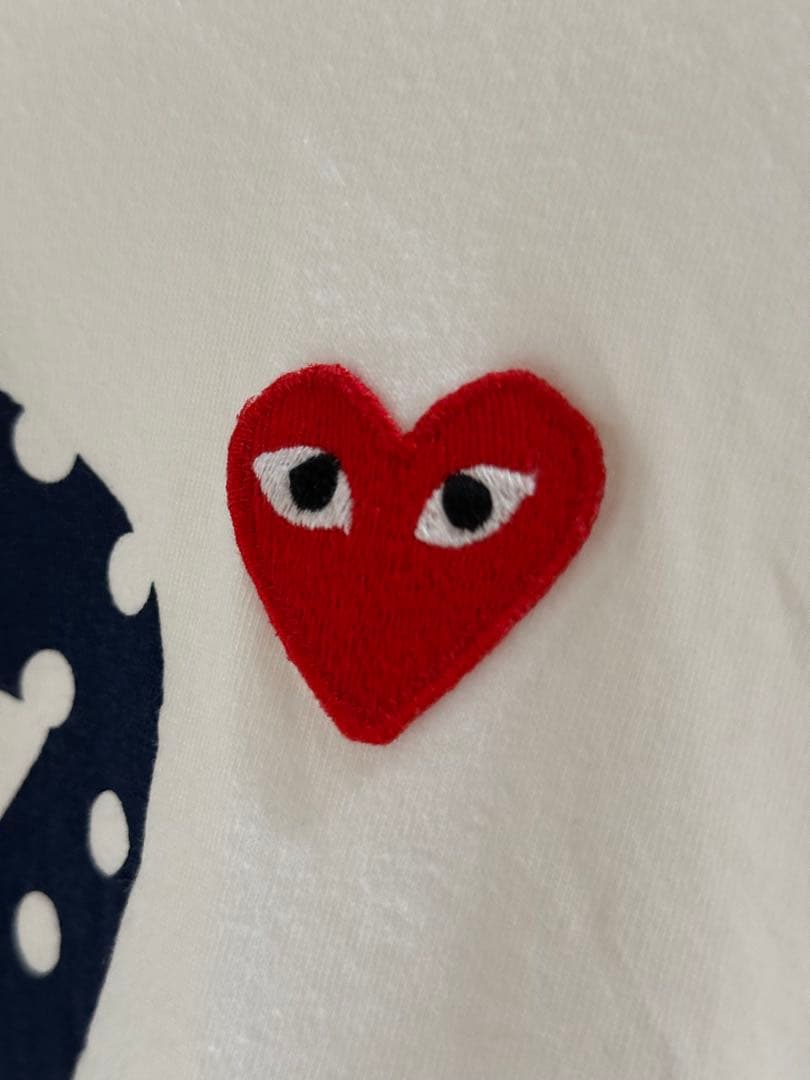 PLA COMME des GARÇONS ドットハートTシャツ Lサイズ