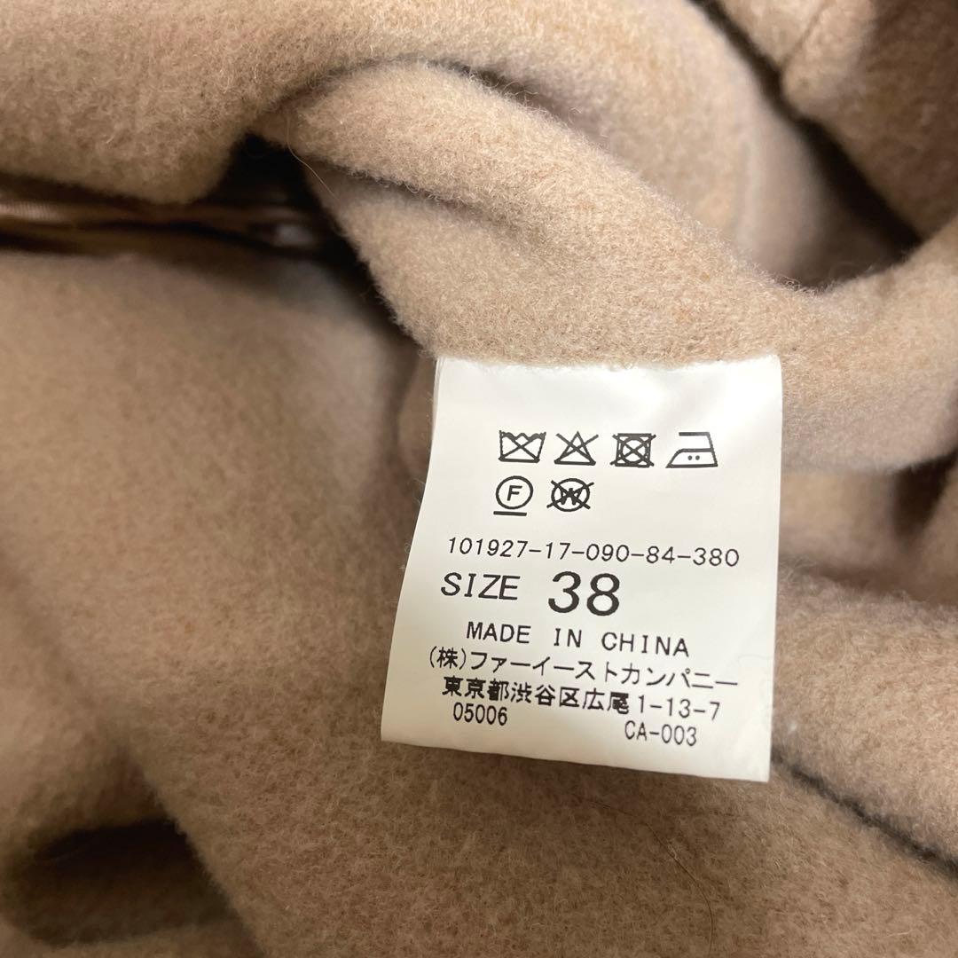 ♡アナイ美品ANAYI ノーカラーウールコート♡38