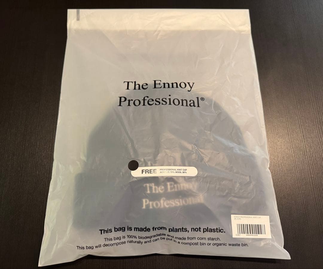 帽子 THE ENNOY PROFESSIONAL KNIT CAP (BLACK)