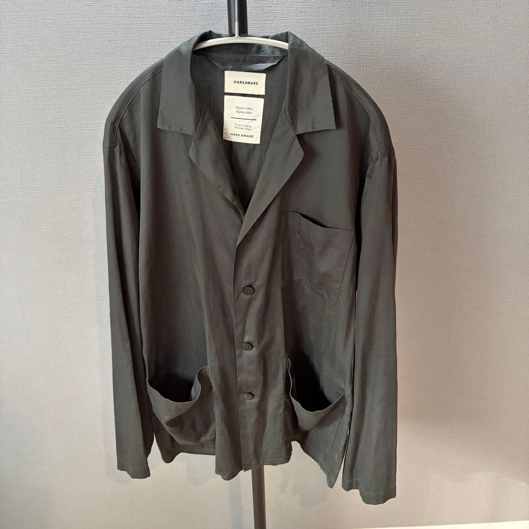 MARKAWARE SUPIMA SATIN シャツジャケット