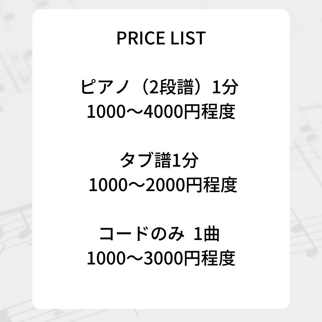 耳コピ　楽譜作成